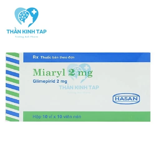 Miaryl 2 mg - Thuốc điều trị đái tháo đường Type 2